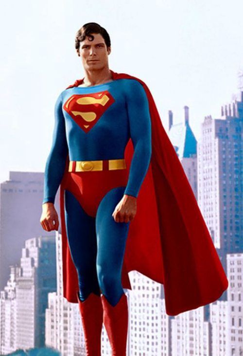 SUPERMAN Christopher Reeve cape blue 70s 80s fly movie hero retro Funny T-Shirt