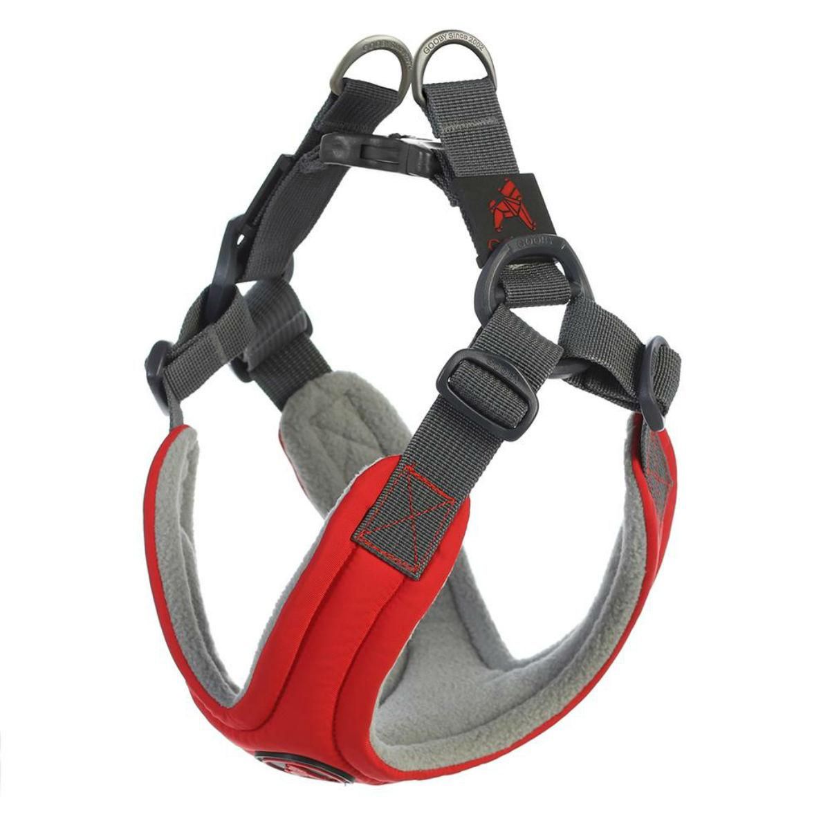 Gooby Escape Free Memory Foam Dog Harness Red Dog Harness Dog