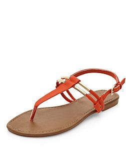 good service best loved buy sale Orange Metal Trim T-Bar Strap Sandals | New Look £8 | New look ... good service best loved buy sale Orange Metal Trim T-Bar Strap Sandals | New Look £8 | New look ...