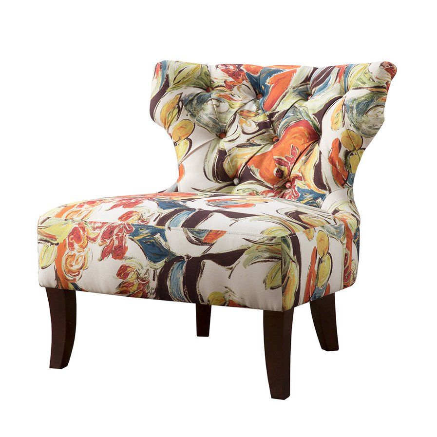 Glen Hourglass Tufted Wing back Chair Wingback chair, Tufted