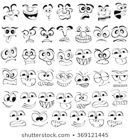 Cartoon Face Emotion Set Various Facial Stock Vect Cartoon Face Emotion Set Various Facial Stock Vect