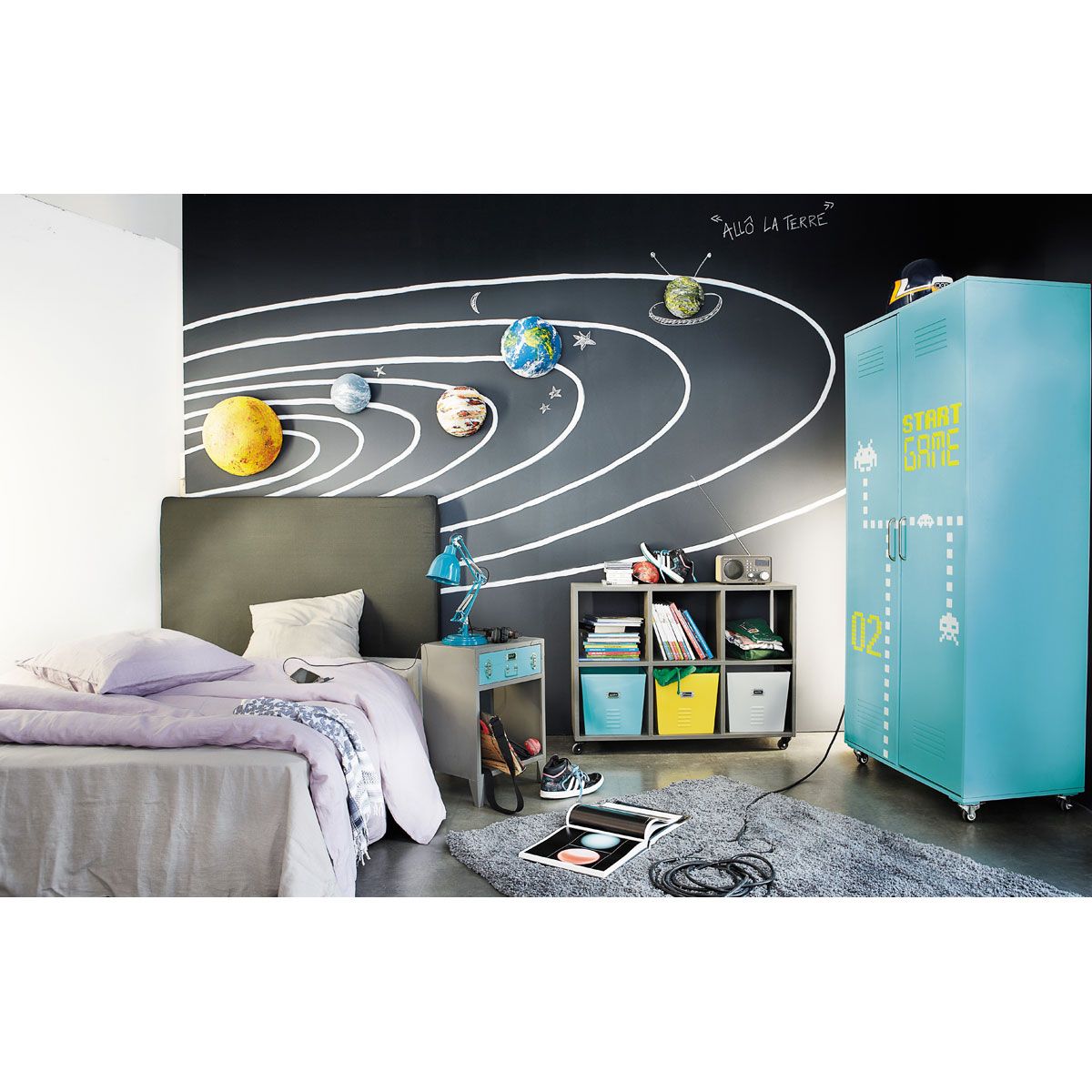 23+ Dressing indus bleu vert Espace | Deco chambre garcon, Chambre pour