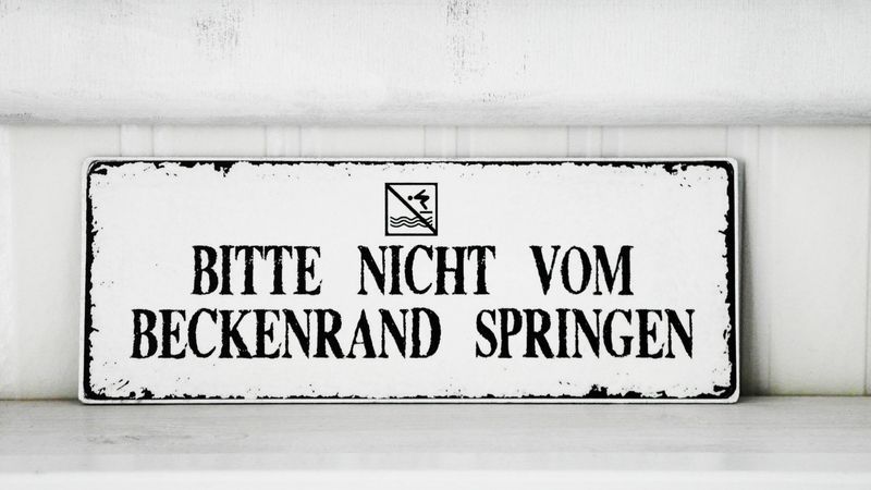 Bad-Accessoires - Shabby Vintage Holz Schild BECKENRAND Nostalgie - badezimmer accessoires holz Bad-Accessoires - Shabby Vintage Holz Schild BECKENRAND Nostalgie - badezimmer accessoires holz