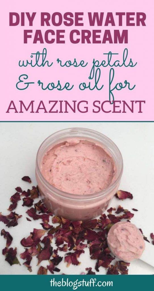 Nourish your skin and relax your senses with this wonderful DIY rose water face cream. A luxurious moisturizer that will feed and soften your skin. Yes! #homemadefacelotion