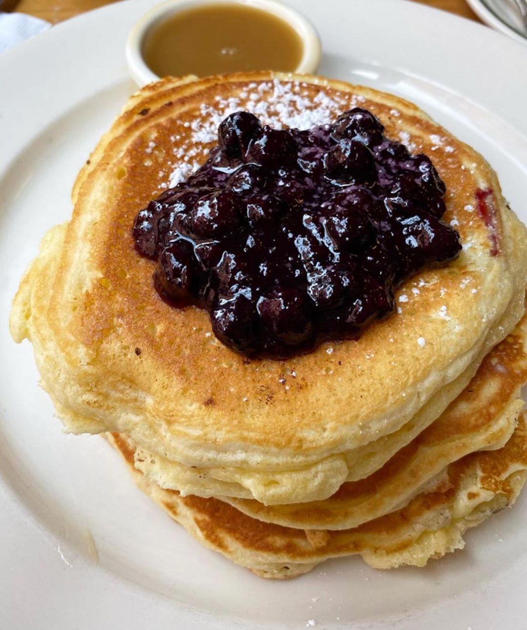Ny Food, Blueberry Pancakes, Nyc, Breakfast, Blue Berry Pancakes, Morning Coffee, New York