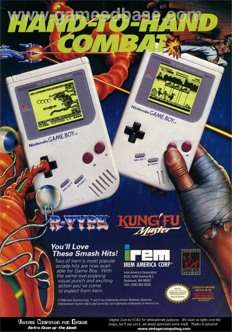 Rtype Game Boy advert Retro video games, Gameboy, Nintendo