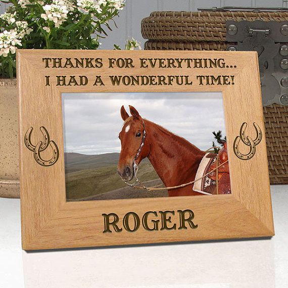 Horse Lover Gifts Best Horse Ever Engraved Natural Wood Frame