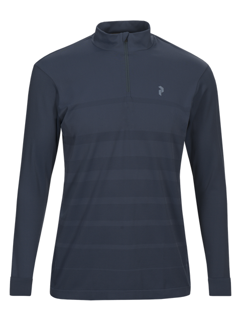 Men's Infinity Half Zip Midlayer Top Blue Steel | Peak Men's Clothing | Shop online | Peak Performance