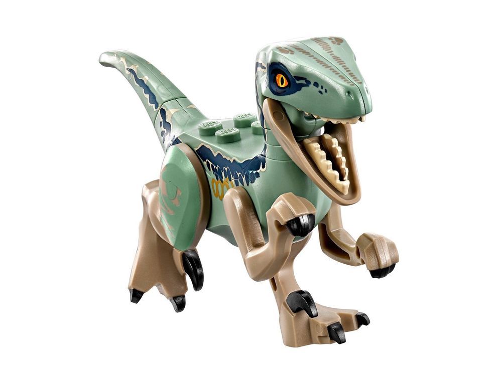 LEGO Jurassic World: Fallen Kingdom Dinosaur - Dark Tan Raptor (Blue) 75930 | eBay | Blue jurassic world, Lego jurassic world, Jurassic world