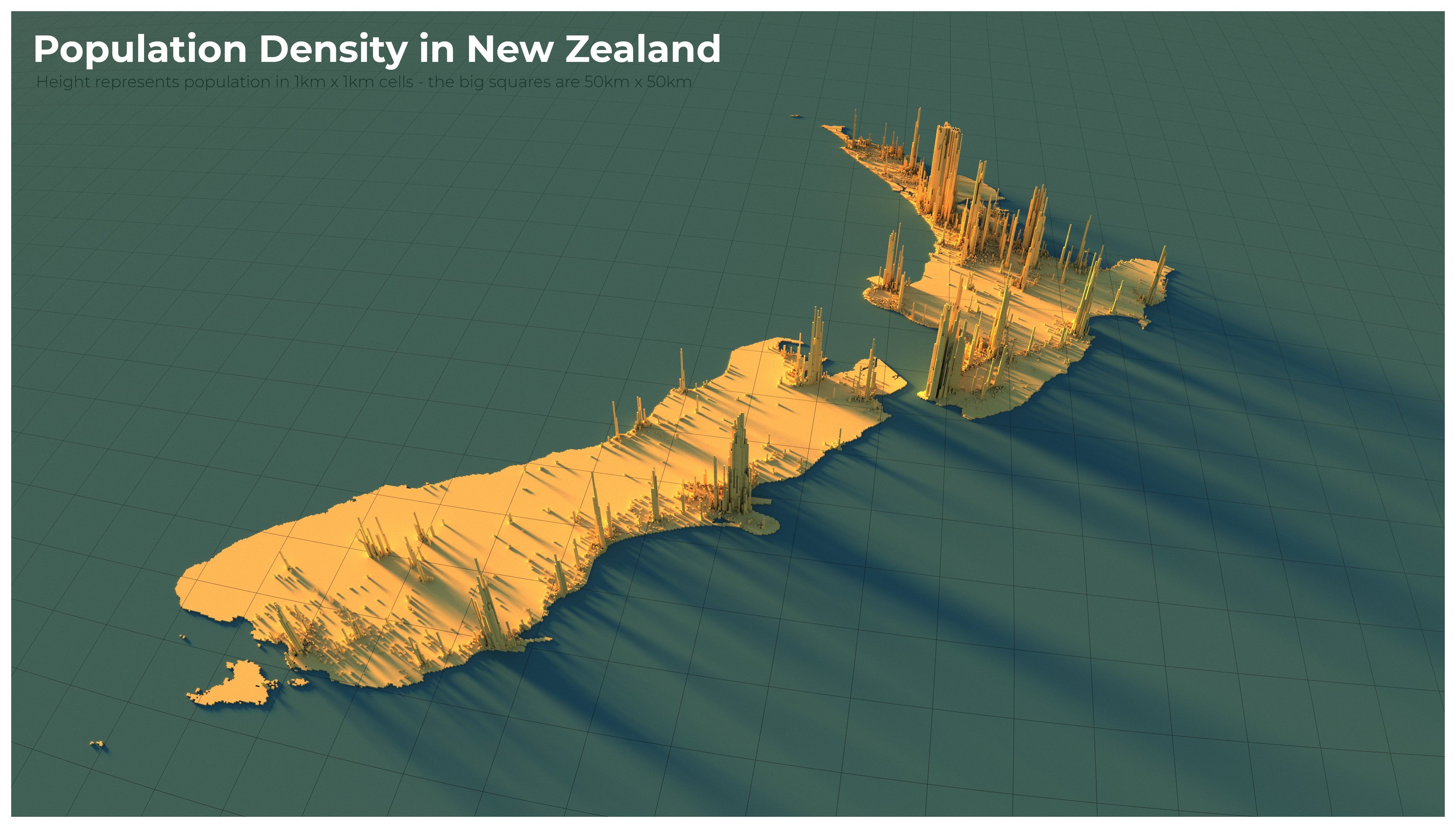 Population density in New Zealand - A43cfae0c9dfffd7b68acb274f28a32c