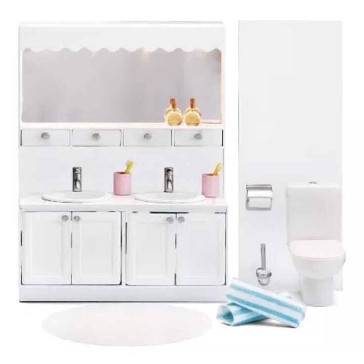 Lundby Smaland 1 18 Dolls House Bathroom Furniture Sink Cabinet And Lundby Smaland 1 18 Dolls House Bathroom Furniture Sink Cabinet And Toilet Set Ebay