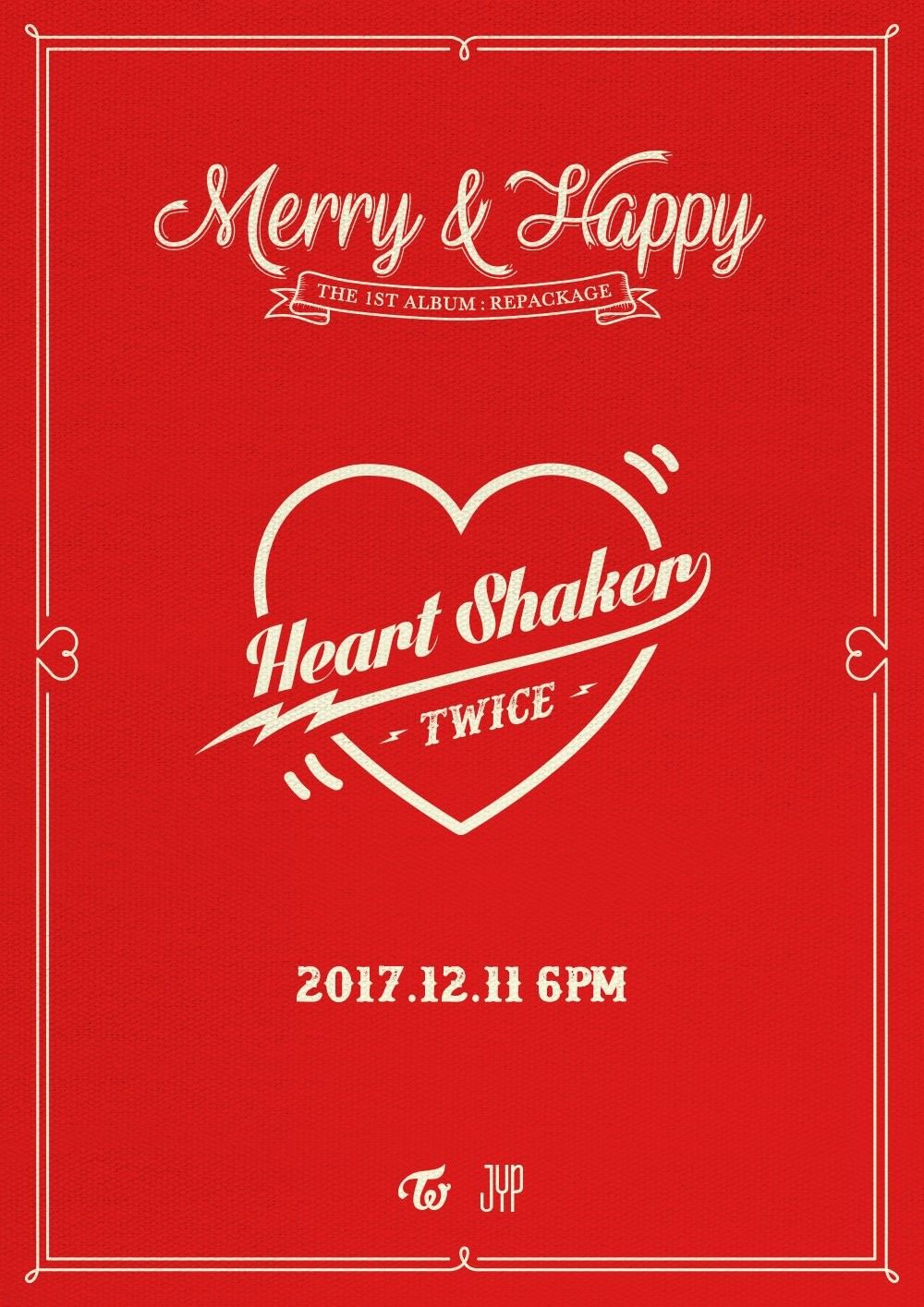 Twice Heart Shaker 17 12 11 6pm Twice 트와이스 Heartshaker Twice Merry Happy Album Twice Heart Shaker 17 12 11 6pm Twice 트와이스 Heartshaker Twice Merry Happy Album
