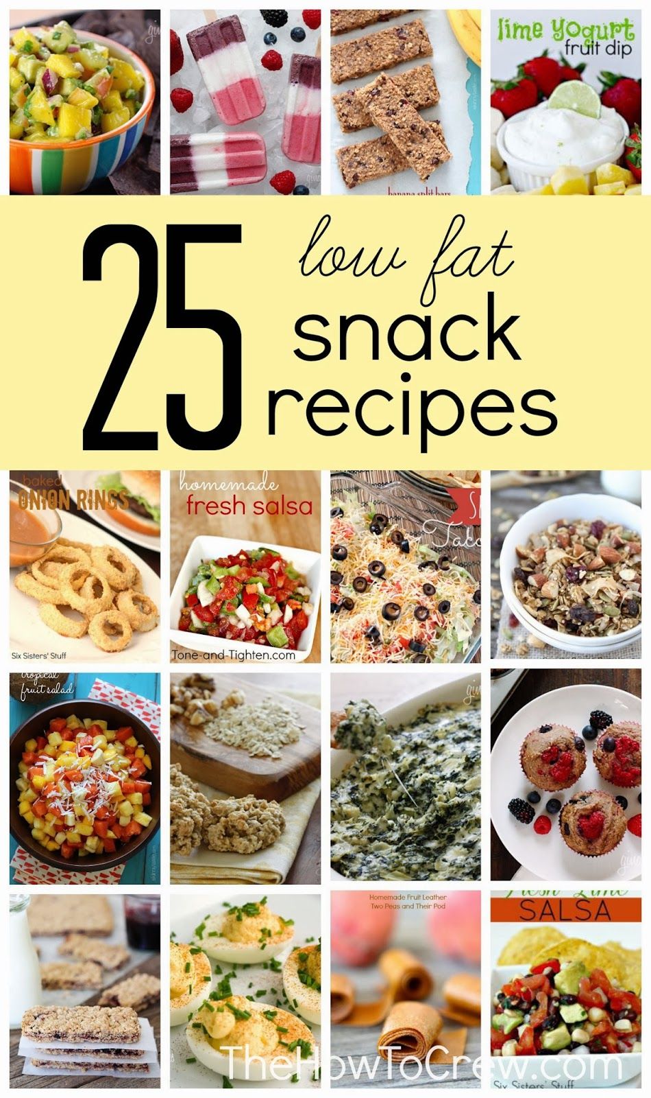 Low fat snack recipes