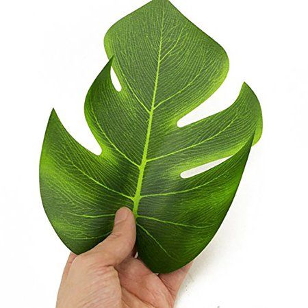 Valley Mall Tropical Leaves  Luau Party Decorations (24, green), This