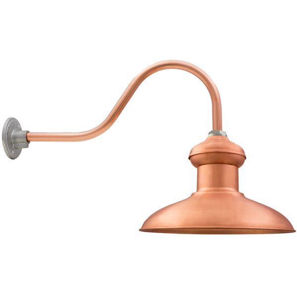 Chestnut Copper Gooseneck Barn Light Electric An American Lighting Manufacturer Electric Cobarn Light