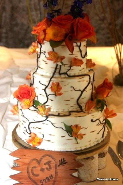 Birch Tree Wedding Cake Amazing To Birch Tree Wedding Cake Amazing To Resemble A For Woodsy Picture