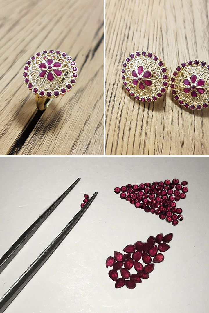 #NaturalGemstones #Rubies #Diamonds #Handmade. Aj pri tomto unikátnom rubínovom skvoste na mieru sa ukazuje, že nie je šperk ako šperk. Za našimi šperkmi nie je iba precízne odvedená ručná práca, ale aj dlhoročné partnerstvá s kvalitnými dodávateľmi tých najlepších farebných kameňov, ako aj so svetovou špičkou v oblasti brúsenia drahokamov. Záleží nám na každom detaile, pretože vy ste našou inšpiráciou a motiváciou v každom kroku od nehmatateľnej idey až k fyzickému zrodu šperku. Bobby Pins, Ruby, Hair Accessories, Gemstones, Beauty, Gems, Hairpin, Hair Accessory, Jewels
