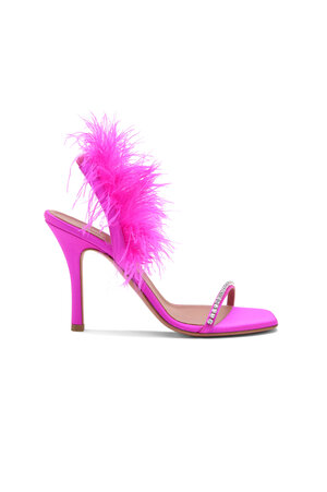 amina muaddi blue heel