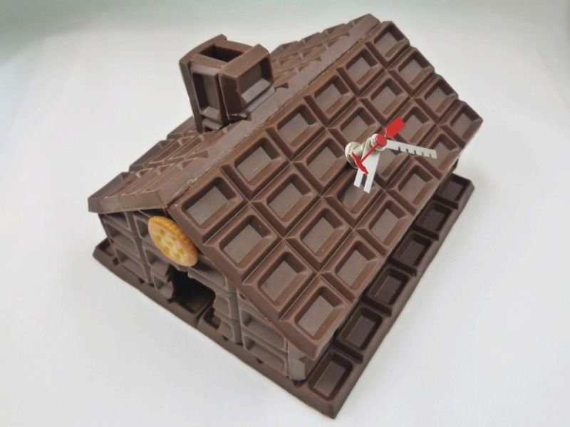 Chocolate House Wall Clock Chocolate House, House Wall, Wall Clocks, Handcraft, Holiday Decor, 10 Things, Home Decor, Decoration Home, Chiming Wall Clocks