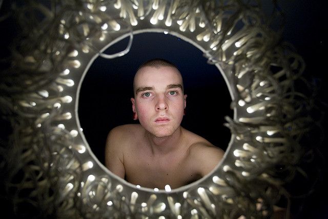diy ringlight with christmas