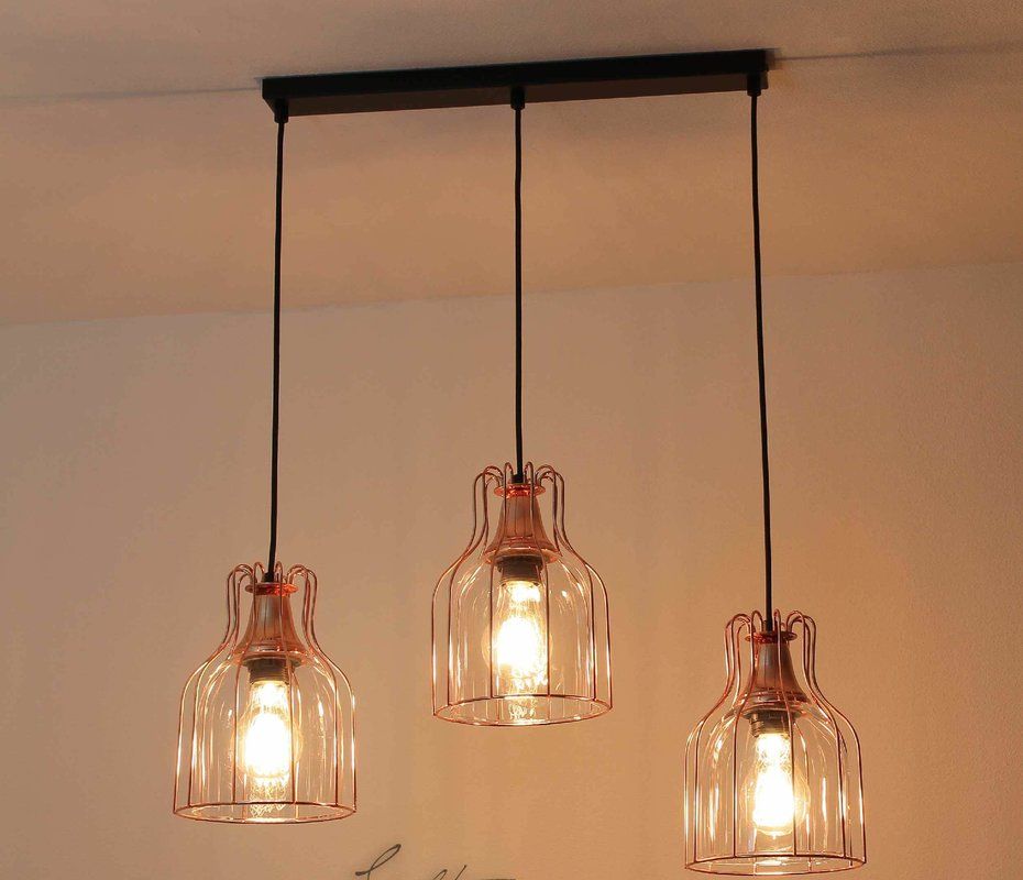 Tailings 3 Light Kitchen Island Pendant Hanging Lights Lighting Pendants - 3 Light Pendant Lighting For Kitchen Island