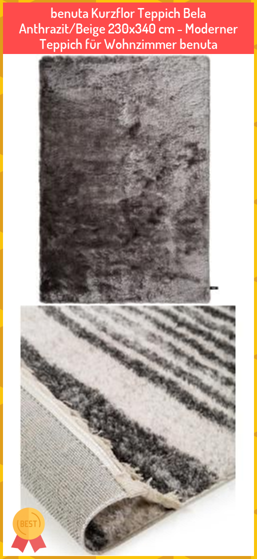 Benuta Kurzflor Teppich Bela Anthrazit Beige 230x340 Cm Moderner Teppich Fur Wohnzimmer Benuta Benuta Kurzflor Teppich Bela An In 2020 Shag Rug Decor Home Decor