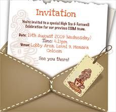Send Off Lunch Invitation Farewell Invitation Template Free With