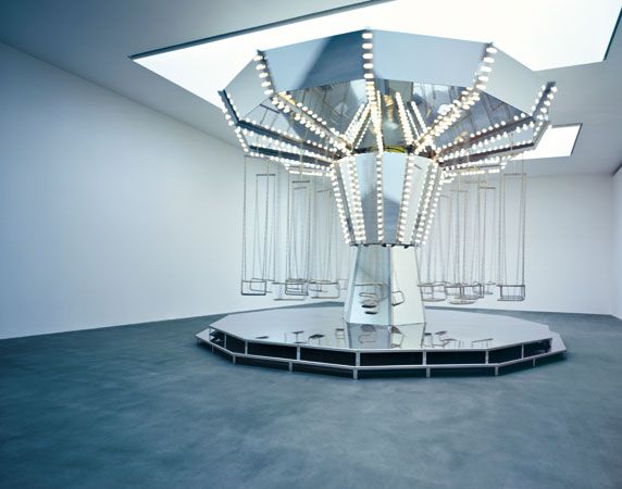 carsten holler installed a carnival ride into a museum yes it it works museum