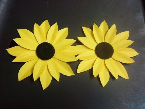 Sunflower Paper Handmade Paper Sunflowers Sunflower Paper Craft