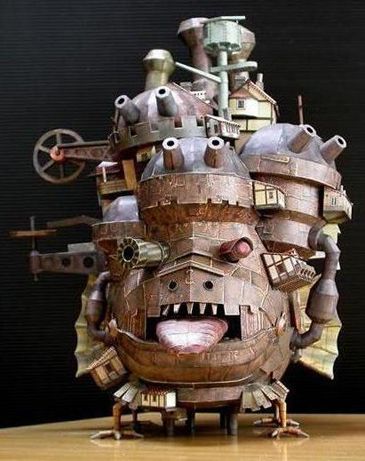 Howls moving castle papercraft book