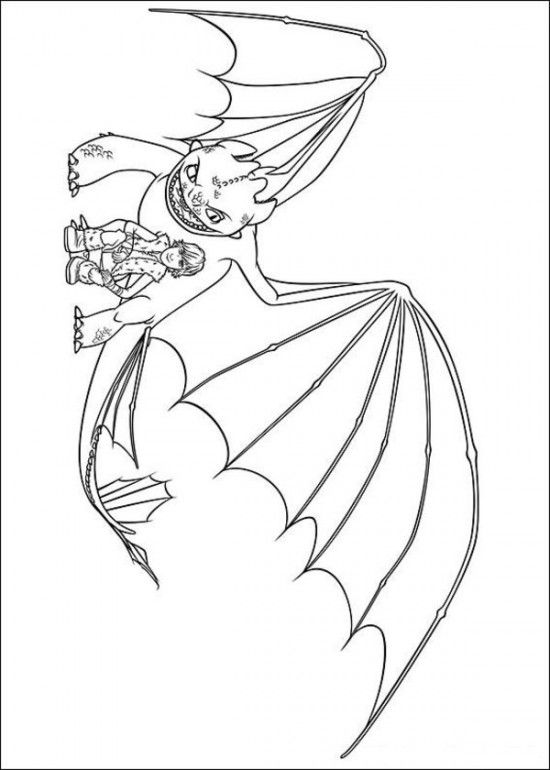 Printable Coloring Page Of How To Train Your Dragon Picture 15 550x770