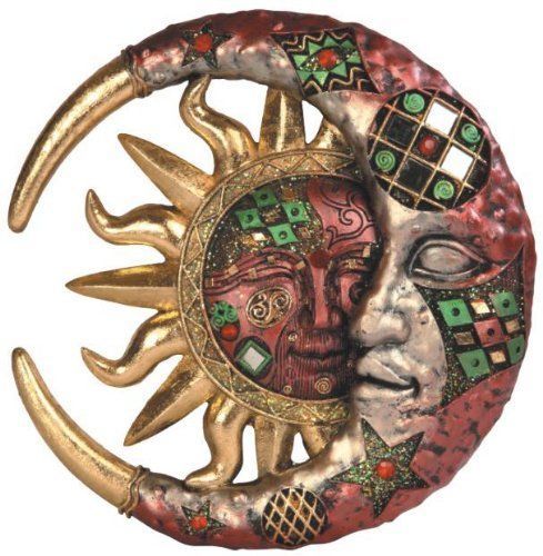 Crescent Moon Vintage Wall Sculpture Home Garden Decor