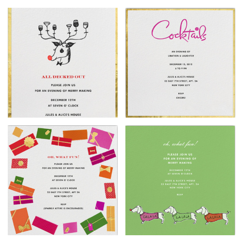 kate spade new york and paperless post holiday evites fun for the holiday evites