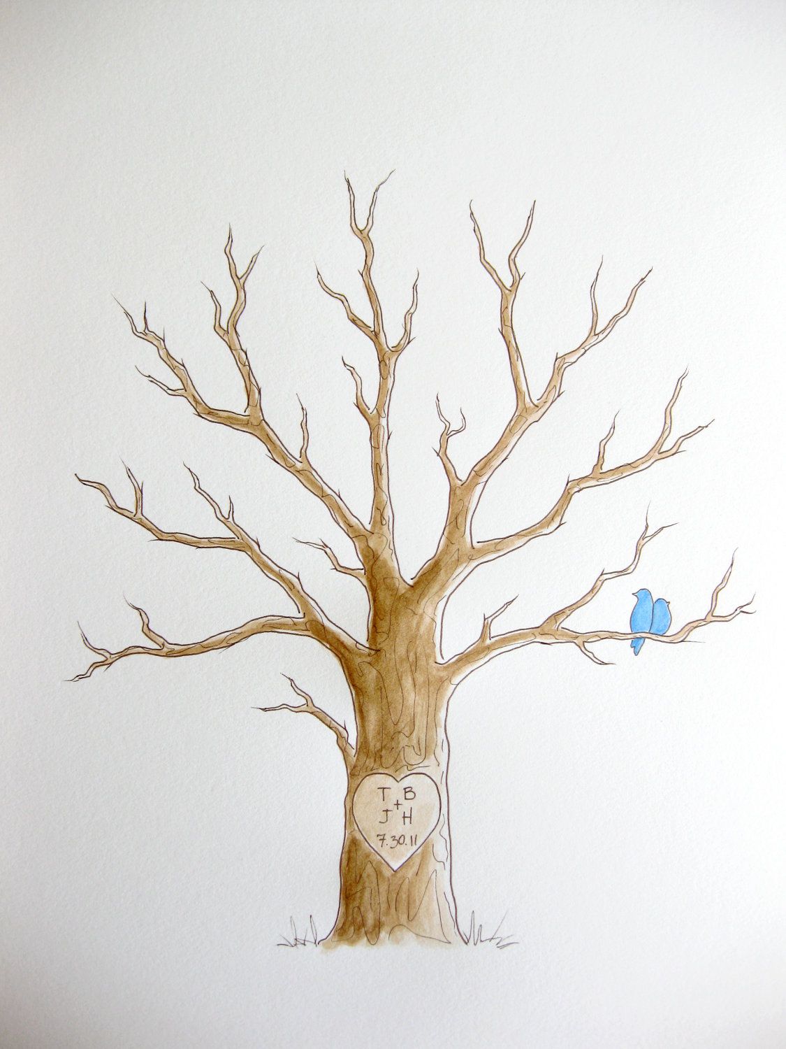 Fingerprint Tree Swoon Wedding Tree Guest Book Guest Book Tree Tree Wedding