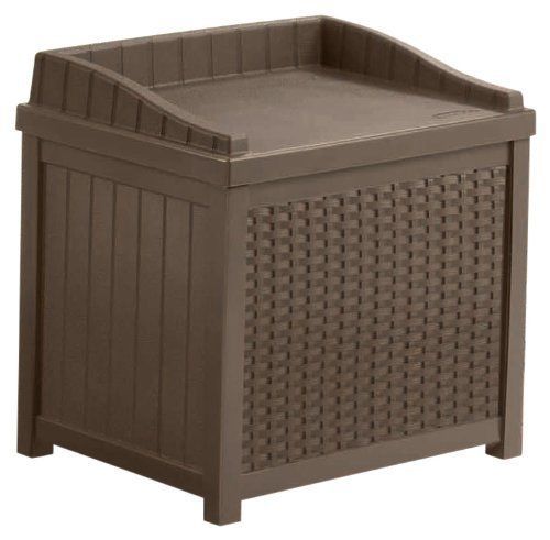 NEW Deck Patio Outdoor Resin Wicker Cushion Storage Box Bench Furniture Pool Gal