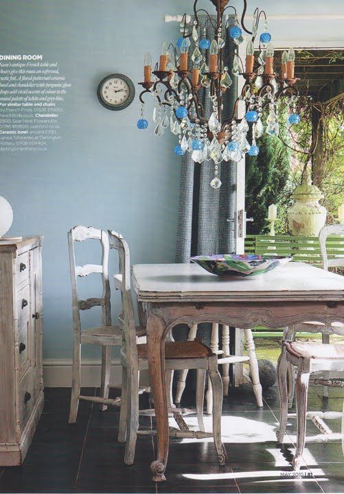 French Blue Dining Room British Homes Gardens Vis Rose Et French Blue Dining Room British Homes Gardens Vis Rose Et