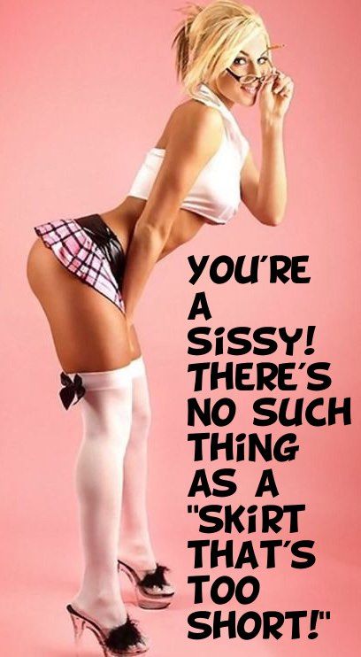 Miniskirt fit drunk sissy