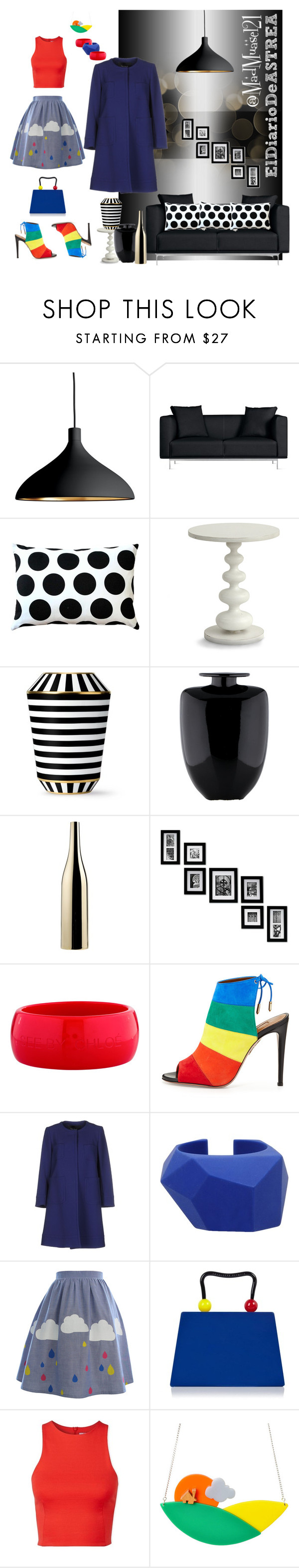 "Diseño abstracto para quienes ven la moda de diferentes formas" by madmuasel21 on Polyvore featuring interior, interiors, interior design, hogar, home decor, interior decorating, Pablo, Matthew Hilton, Pillow Decor y Redford House Interiores Design, Ssense, Shoe Bag, Outfit Accessories, Polyvore, Bags, Clothes, Collection, Shoes