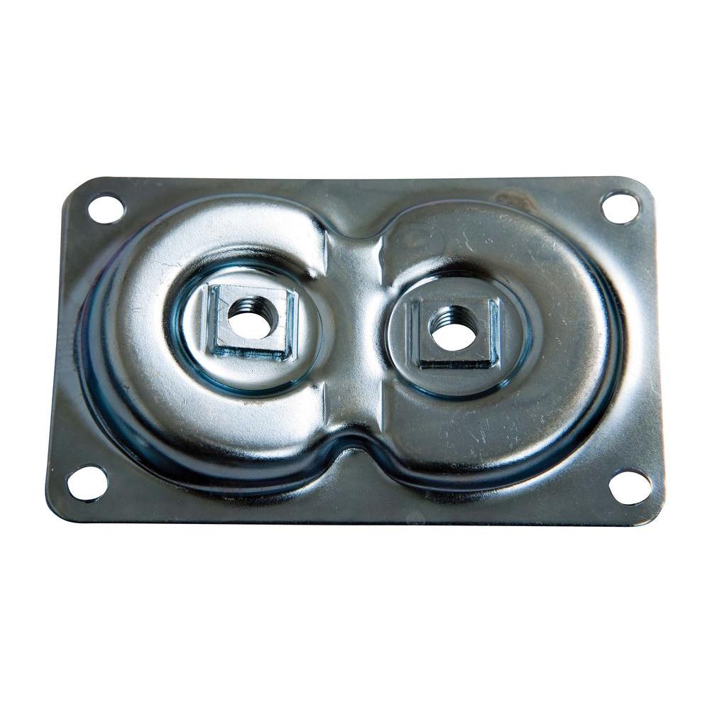 Waddell Silver Dual Top Plate Hardware 2750 The Home Depot Hanger Bolts Steel Table Legs Waddell Silver Dual Top Plate Hardware, Waddell Furniture Feet