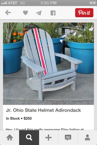 I Have Some Benches Could Paint Like This Chair Ity Auction I Have Some Benches Could Paint Like This Ohio State Helmet Buckeyes Football