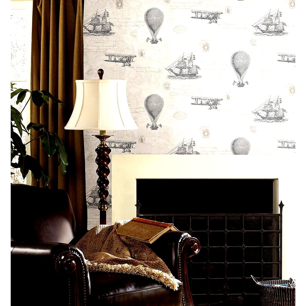 56 4 Sq Ft Explorer Fog Antique Map Wallpaper Map Wallpaper Embossed Wallpaper Beacon House
