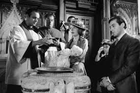 This is a picture of the baptism scene in the Godfather. Even though