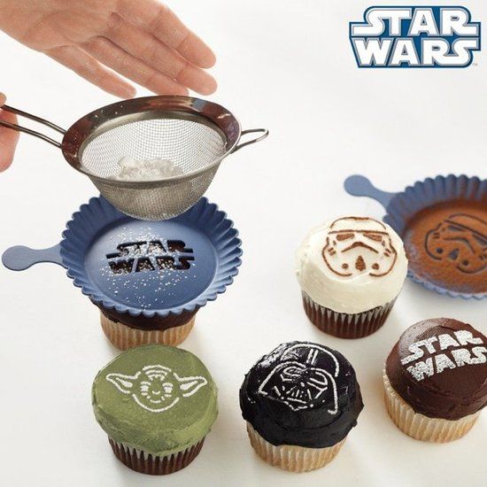 Stencils Star Wars Cupcakes Birthday Party - Star Wars Cupcake Decorating Ideas Stencils Star Wars Cupcakes Birthday Party - Star Wars Cupcake Decorating Ideas