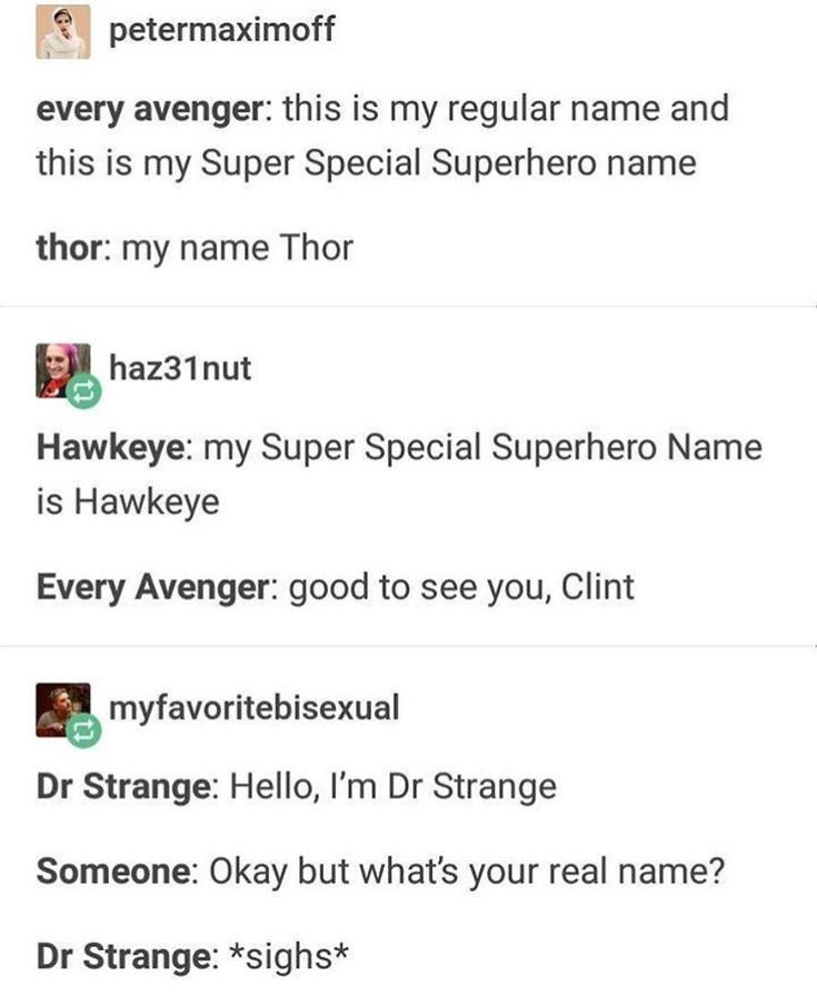 So true. No one calls Clint Hawkeye I don’t think #marvelavengers