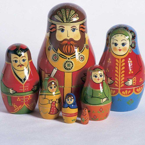 Nesting doll /"Nastya with bouquet/" 10 pcs