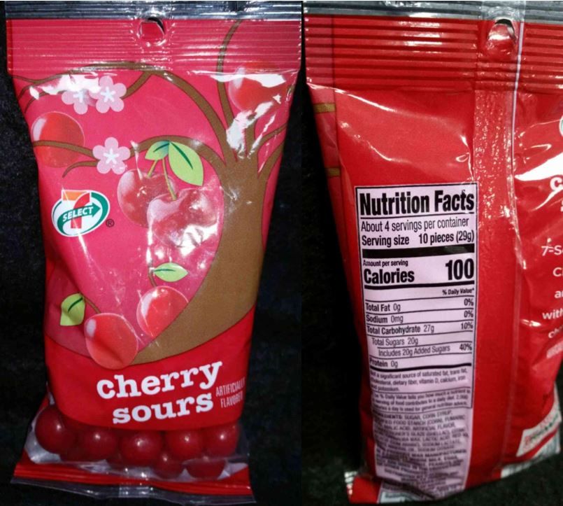 the daily value on the updated nutrition facts label indicates that the daily value on the updated nutrition facts label indicates that 10 pieces of 7 eleven cherry sours contains 40 percent of the recommended daily limit