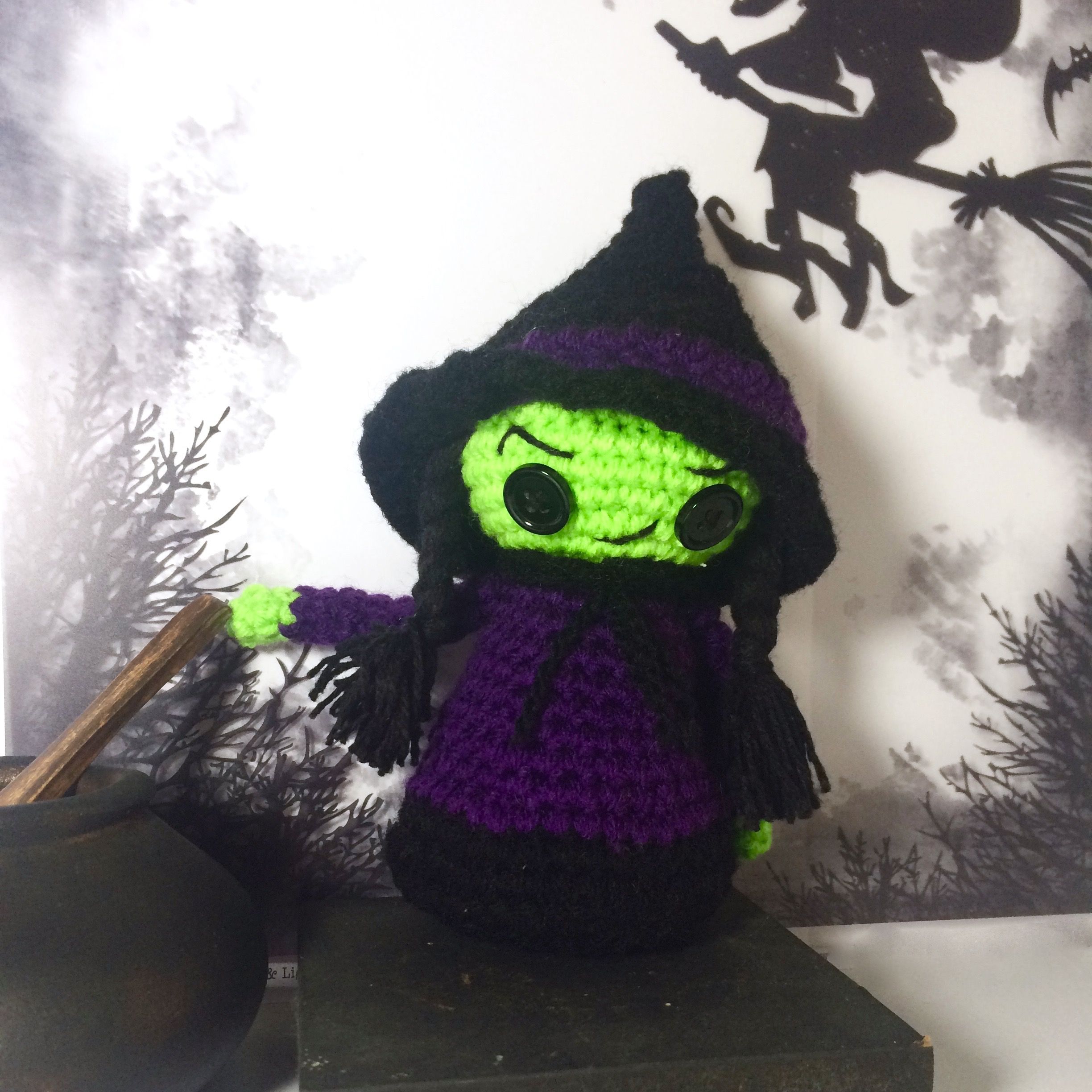 Halloween amigurumi pattern, Witch crochet pattern, Elphaba, Wizard - Wizard Of Oz Halloween Decorations Halloween amigurumi pattern, Witch crochet pattern, Elphaba, Wizard - Wizard Of Oz Halloween Decorations