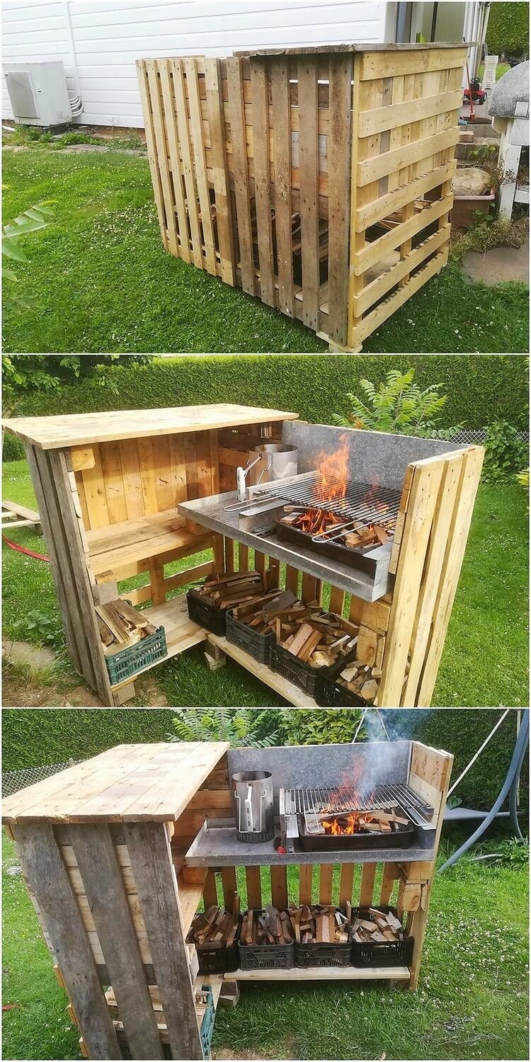 Pallet Grill Table.jpg (750×1500) | Pallet garden furniture Shipping Pallet Furniture | Diy bbq, Pallet outdoor, Outdoor