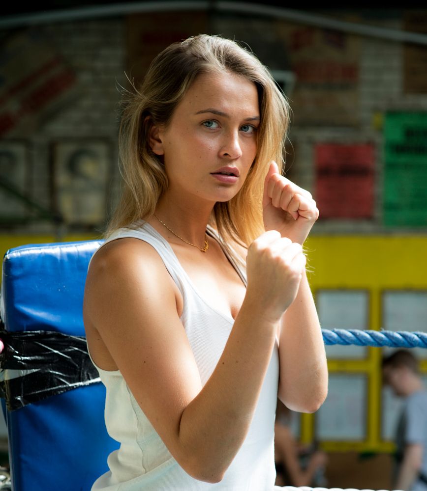 @lydiagoughmodeluk @ Repton Boxing Club, UK's Oldest Boxing Club, with Carla Jade & Lydia Gough @lon...