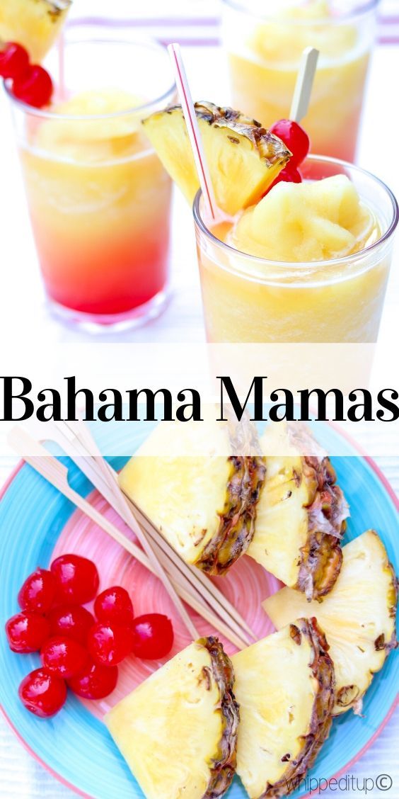 Bahama Mama Blended Cocktails - Whipped It Up